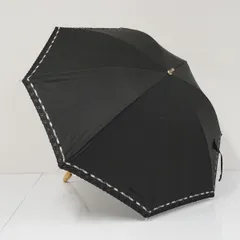 晴雨兼用日傘 Aquascutum アクアスキュータム USED美品 ブラック サマーシールドLi スカラップ刺繍 フラワー  UV 遮光  47cm A4303のサムネイル