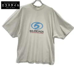 BALENCIAGA　バレンシアガ　764235 アイボリー ヴィンテージ加工 24SS SURFER MEDIUM FIT TEE　Lのサムネイル