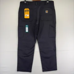 古着 美品 カーハート Carhartt ダック パンツ タグ付き ダブルニー リラックスフィット デッドストック w38 L30  グレー メンズのサムネイル