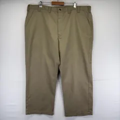 古着 カーハート Carhartt パンツ ワンポイントロゴ ワークパンツ チノパン 作業着 大きいサイズ w48 L30  ベージュ メンズのサムネイル