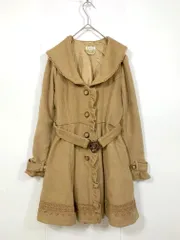 axes femme アクシーズファム GG442X04 ウエストベルト付き フリル ロング コート sizeM/ベージュ ◆■レディースのサムネイル