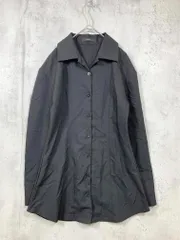 美品 EMODA エモダ 04236037801-01 定価8690円 シェイプ ミニマル シャツ ワンピース sizeF/黒  ■■レディースのサムネイル