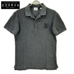 BURBERRY　バーバリー　8053027 グレー レターグラフィック コットンピケ ポロシャツ　Sのサムネイル