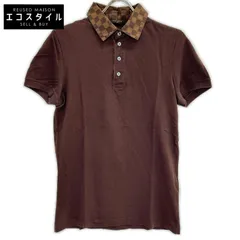 LOUIS VUITTON　ルイヴィトン　11年 ブラウン RM112D MRJR35JEA ダミエ ポロシャツ　Sのサムネイル