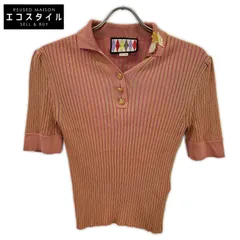 GUCCI　グッチ　【美品/国内正規】706763 XKCDN LOVELIGHTコレクション リブニット 半袖ポロシャツ　XSのサムネイル