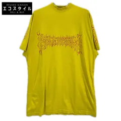 BALENCIAGA　バレンシアガ　イエロー 739028 DARKWAVE オーバーサイズTシャツ　Lのサムネイル