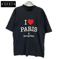 BALENCIAGA　バレンシアガ　ブラック 764235 I LOVE PARIS Tシャツ　XSのサムネイル