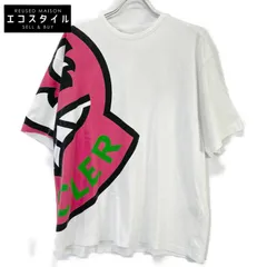 MONCLER　モンクレール　22SS T-SHIRT SS ホワイト×ピンク コットンラージロゴプリント ショートスリーブカットソー　Mのサムネイル