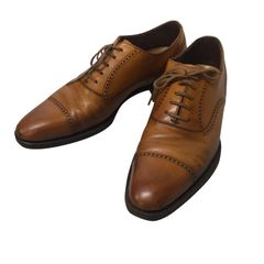 SCOTCH GRAIN スコッチグレイン パンチドキャップトゥ レザーブラウン
