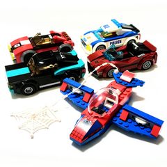 Authentic, pre-owned LEGO set: 5 vehicles (car, Spider-Man airplane, LEGO bricks) [Item number: 4291]