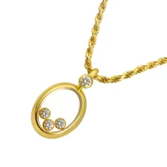ショパール Chopard ハッピー ダイヤ ネックレス 42cm K18 YG イエローゴールド 750 Happy Diamond Necklace 90325724のサムネイル