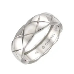 シャネル CHANEL ココクラッシュ ミディアム #59 リング K18 WG 750 マトラッセ 指輪 Coco Crush Ring【証明書】 90333113のサムネイル