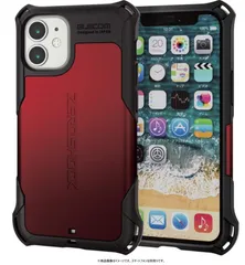 【国内正規品】★新品★エレコム iPhone 12 mini ケース Qi充電対応 ハイブリッド ZEROSHOCK 耐衝撃 スタンダード 　iPhone ケース　レッド　送料無料