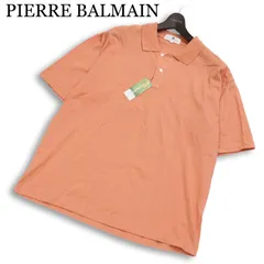 【新品 未使用】 PIERRE BALMAIN ピエール バルマン 春夏★ 半袖 鹿の子 ビッグシルエット ポロシャツ 日本製 Sz.M メンズのサムネイル