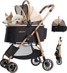 MILA&LOUIS 大型犬ペットカート 50kg対応 犬用バギー 中型 小型犬