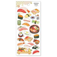 マインドウェイブ 日本製 和紙 イロハシール 81871 お寿司 osushi 手帳デコ スケジュール帳 ステッカー 