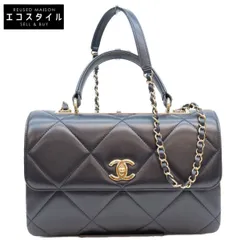 CHANEL シャネル A69923 黒 ラムスキン ゴールド金具 トレンディCC 2WAY バッグのサムネイル