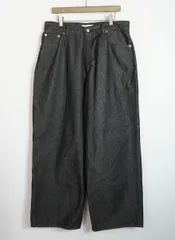 美品 25SS COOTIE PRODUCTIONS クーティー 12.5oz Denim 5 Pocket Extra Baggy Pants バギー デニム ワイド パンツ ジーンズ 黒 4629Q♪のサムネイル