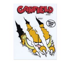 Garfield Claws Cat Sticker - Cute Cat Character - Stylish American Style - Perfect for Cars, Motorcycles, Laptops, Suitcases, Camping, Outdoors, Guitars, Skateboards, and More - American Goods