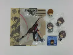 【TAKA131-57】◇一部内袋未開封　ムービック　『新テニスの王子様　不二周助　グッズ6点セット』　ミニクリアファイル　ラバーキーチェーン　ピンズのサムネイル