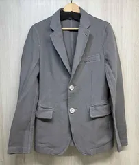 COMME des GARCONS HOMME PLUS PK-J102 コムデギャルソン オムプリュス タイヤボタン ポリエステル 縮絨 テーラード ジャケット グレー Sのサムネイル