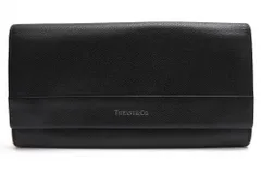 ティファニー／Tiffany 長財布 財布 ウォレット レディース 女性 女性用 レザー 革 本革 ブラック 黒  コンチネンタル フラップウォレット 小銭入れあり 二つ折りのサムネイル
