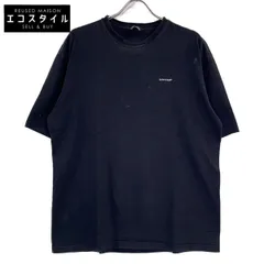 BALENCIAGA　バレンシアガ　19年製 ブラック 594579 小文字ロゴ 半袖Tシャツ　Lのサムネイル
