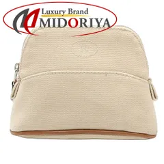 HERMES エルメス 化粧ポーチ ボリードポーチミニミニ H103772M コットン ベージュ レディース/182091【中古】のサムネイル