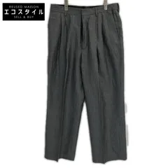 DRIES VAN NOTEN ドリスヴァンノッテン グレー ウール×リネン スラックス 48のサムネイル