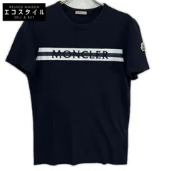 MONCLER　モンクレール　21年製 ネイビー MAGLIA ロゴ ワッペン クルーネック Tシャツ　XSのサムネイル