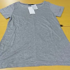【タグ付き／新品】♡渋谷系♡【SG Lady／エスジーレディ】半袖・角折袖 メランジグレー　 A／Iライン ロング丈 カットソー 　177.のサムネイル