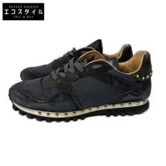 Valentino Garavani　ヴァレンティノガラヴァーニ　TL952Y0 ロックスタッズ スエード/ナイロン ローカット スニーカー　41のサムネイル