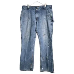 Carhartt カーハート デニムペインターパンツ ブルー(メンズ W38 L30)中古 古着 Y6019のサムネイル