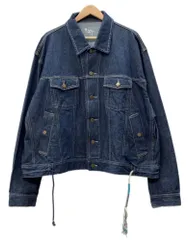 ファセッタズム FACETASM RIOT 21SS Denim Jacket デニム ジャケット Denim Pants デニム パンツ セットアップ ボタンアップ ジップフライ 青 無地 セットアップ ブルー サイズ上L/下M 104MB-649のサムネイル