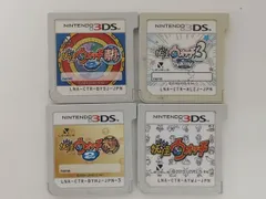任天堂 ニンテンドー 3DS 妖怪ウォッチ 2本家 2真打 3スキヤキ 4点セット ソフトのみ 動作確認済み 中古 [MB-7848]のサムネイル