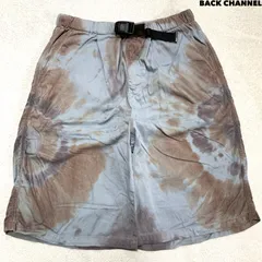 Back Channel ハーフパンツ ショートパンツ ワイドショーツ 総柄 タイダイ アジャスターベルト Lサイズ マルチカラー バックチャンネルのサムネイル