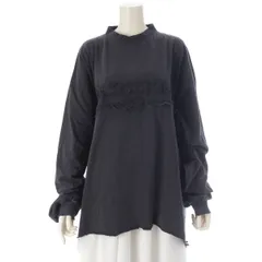 バレンシアガ ロゴパッチ ダメージ加工 ロンＴ カットソー トップス 783400 ブラック 3【中古】のサムネイル