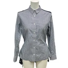 Sacai(サカイ) 長袖シャツブラウス サイズ2 M レディース美品  - 17-03370 ネイビー×白 ストライプ/レース/プリーツのサムネイル