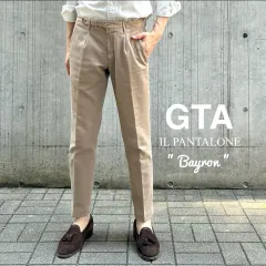GTA / Bayron コットン ストレッチ 1プリーツ スラックスのサムネイル