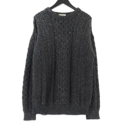 CARRAIG DONN キャレイグドン クルーネックニット アイルランド製 アランニット フィッシャーマンニット ウール グレー L  99001406のサムネイル