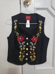 KENZO ケンゾー フラワー 刺繍 リネン ベスト ベストのサムネイル