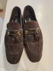 TOM FORD トムフォード スウェード ローファー ブラウンのサムネイル