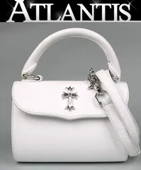 CHROME HEARTS 銀座店 クロムハーツ DOG ADAMS ドッグアダムス スモール CHクロス 2WAY ハンドバッグ レザー SV925 白 103836のサムネイル