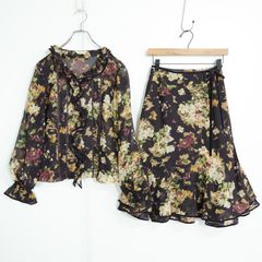LAUREN RALPH LAUREN 花柄 長袖シャツ ブラウススカートセット - メルカリ