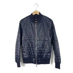 AKM　エイケイエム　18AW　B306　NYL027　GRADATION　DIA-BOMBER　キルティングジャケット　ボンバージャケット　ブルゾン　中綿ジャケット　Mサイズ　ネイビーのサムネイル