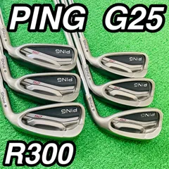 337 PING G25 ピン 黒ドット ブラック アイアン6本セット Dynamic Gold