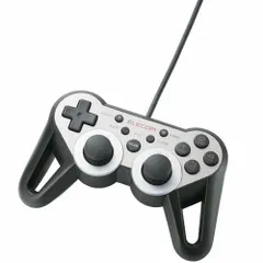 ELECOM PS3用 USBゲームパッド PS3ゲーム用 12ボタン 振動 連射 高耐久 ダ (中古品)のサムネイル