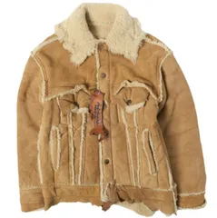 GOODKARMA DEVELOPMENT グッドカルマ ディベロップメント 日本製 MOUTON TRUCKER JACKET LUKE リバーシブル ムートントラッカージャケット 1 CAMEL 革ジャン レザー アウター mc68708のサムネイル