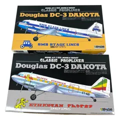Douglas DC-3 DAKOTA 「SMBステージライン」「エチオピア エアライン」2個セット ダグラス ダコタのサムネイル