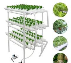 高品質水耕栽培キット 野菜 栽培キット すいこう栽培キット 室内 いちご 家庭菜園 水耕栽培セット プランター 108穴のサムネイル